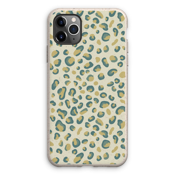Mint Green Leopard Print Eco Phone Case