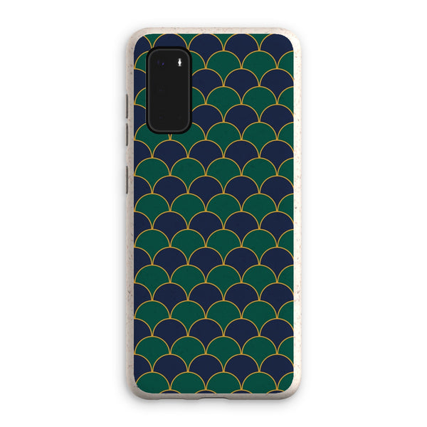 Blue & Green Geo Waves Eco Phone Case