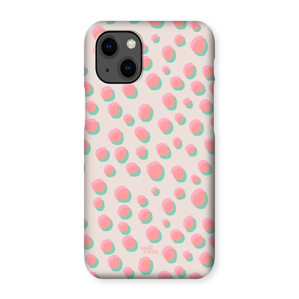 Coral & Mint Pastel Dots Snap Phone Case