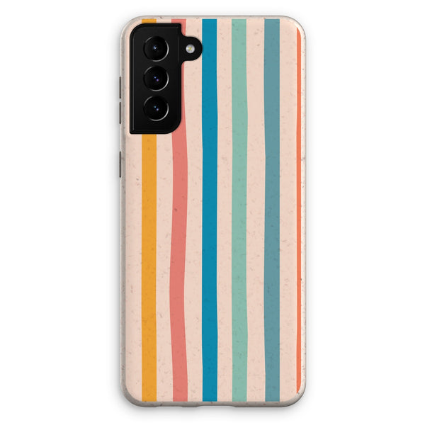 Earth Tones Stripe Eco Phone Case