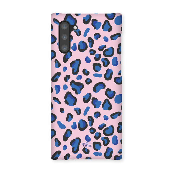 Pink & Blue Leopard Print Snap Phone Case