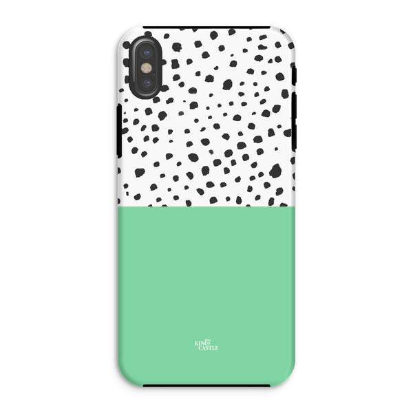 Mint & Graphite Animal Spots Tough Phone Case