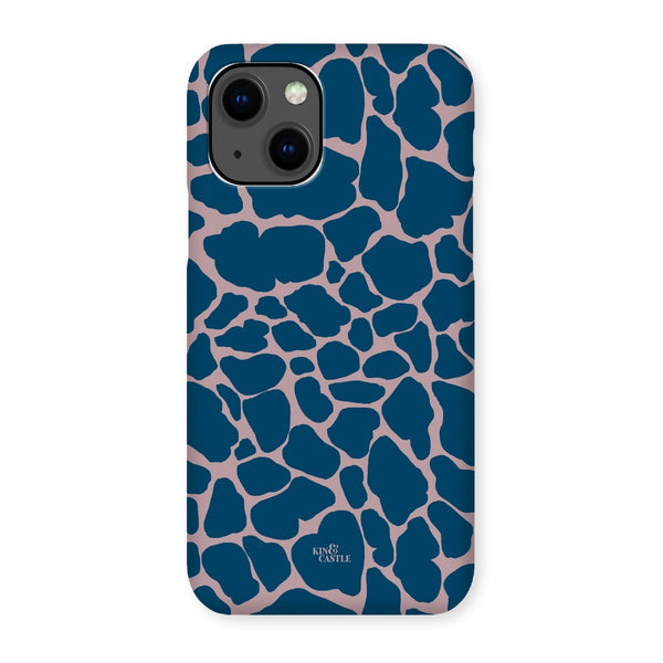Pink & Blue Giraffe Print Snap Phone Case