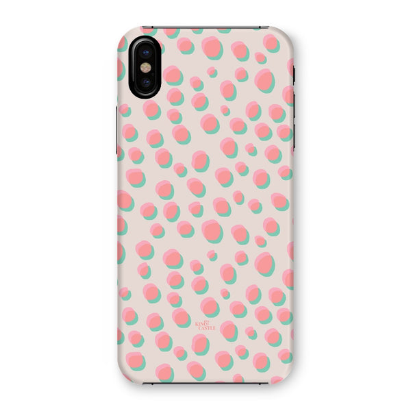 Coral & Mint Pastel Dots Snap Phone Case