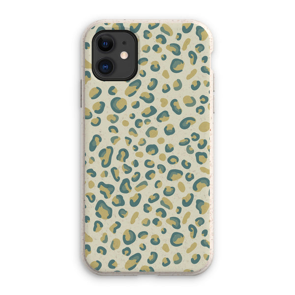 Mint Green Leopard Print Eco Phone Case