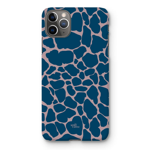 Pink & Blue Giraffe Print Snap Phone Case