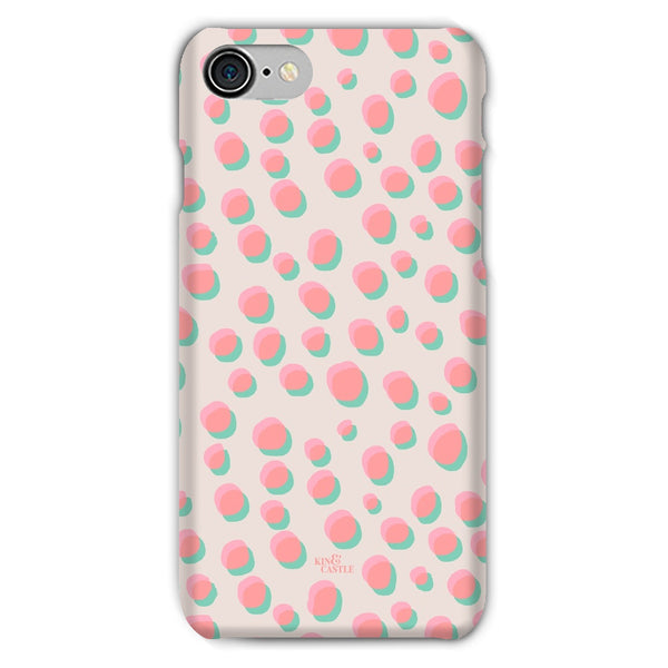 Coral & Mint Pastel Dots Snap Phone Case