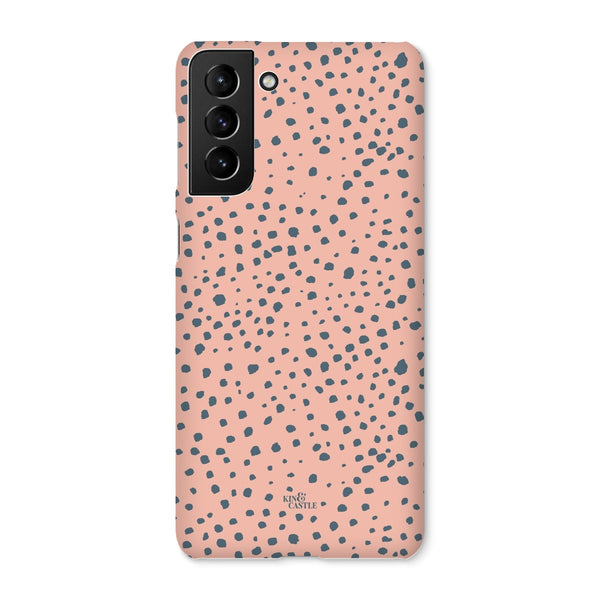Pink & Grey Animal Spots Snap Phone Case
