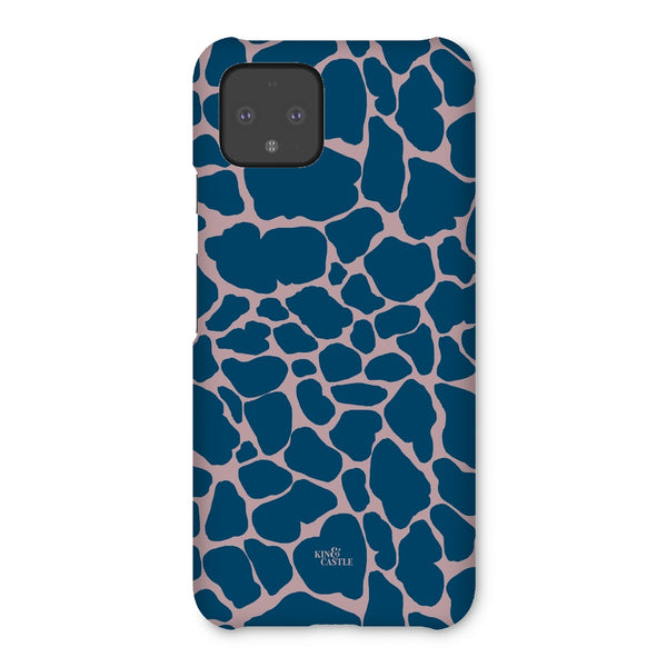 Pink & Blue Giraffe Print Snap Phone Case