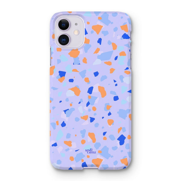 Blue & Orange Terrazzo Snap Phone Case