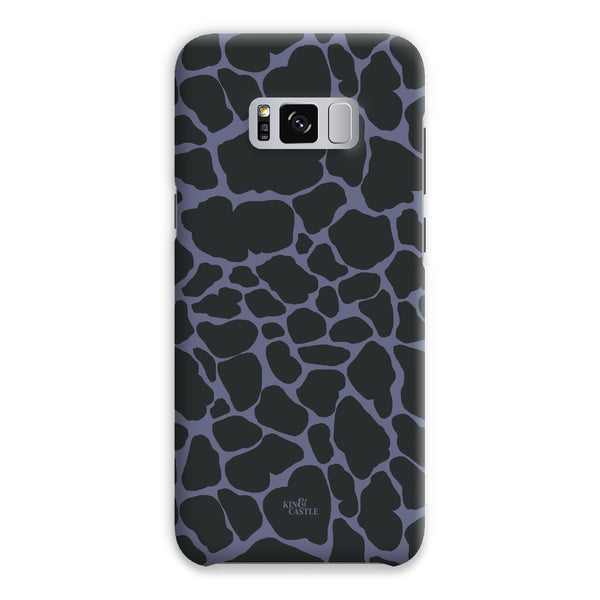 Purple & Charcoal Giraffe Print Snap Phone Case