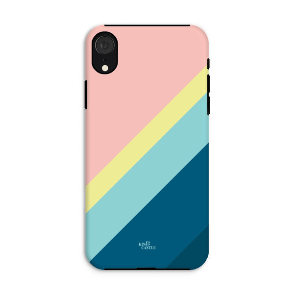 Pastels Geometric Stripe Tough Phone Case