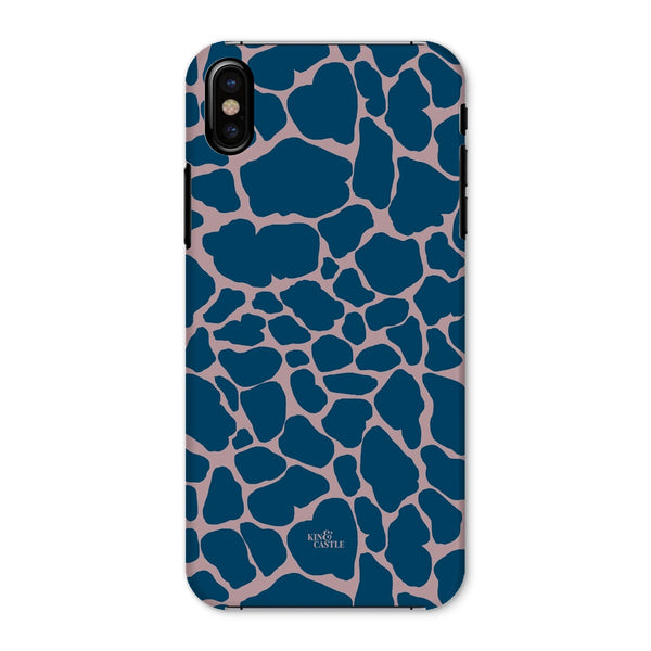Pink & Blue Giraffe Print Snap Phone Case