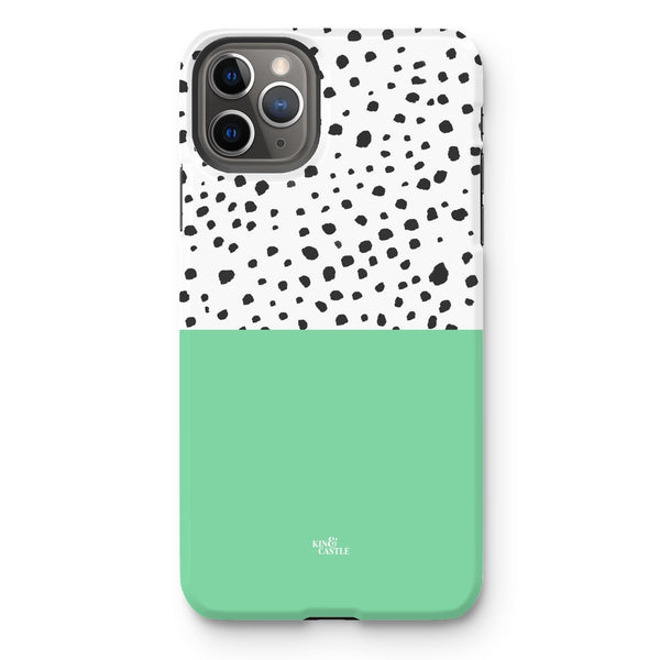 Mint & Graphite Animal Spots Tough Phone Case