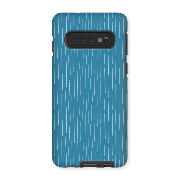 Blue Dash Tough Phone Case