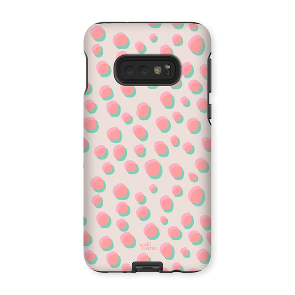 Coral & Mint Pastel Dots Tough Phone Case