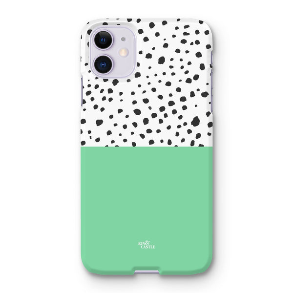Mint & Graphite Animal Spots Snap Phone Case