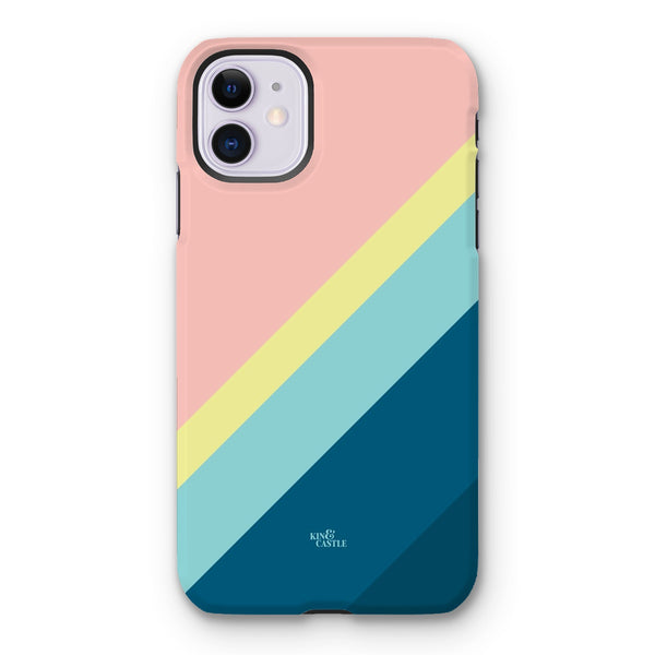 Pastels Geometric Stripe Tough Phone Case