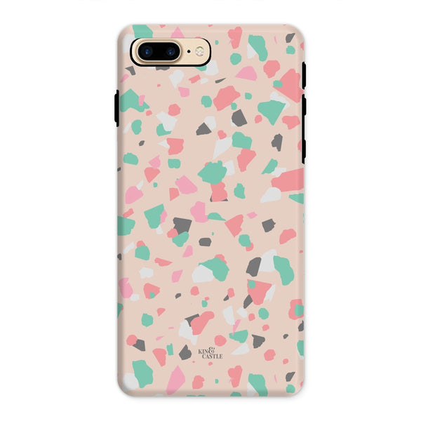 Coral, Pink & Mint Terrazzo Tough Phone Case