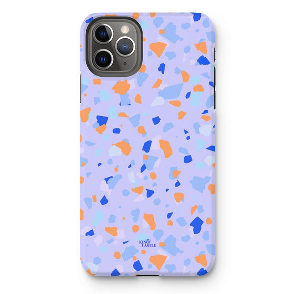 Blue & Orange Terrazzo Tough Phone Case