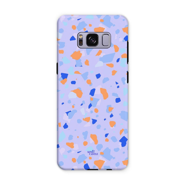 Blue & Orange Terrazzo Tough Phone Case