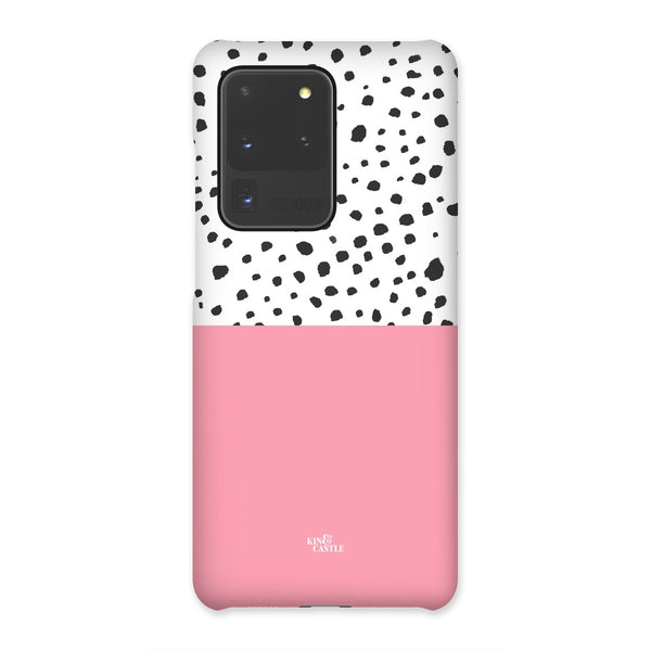 Pink & Graphite Animal Spots Snap Phone Case