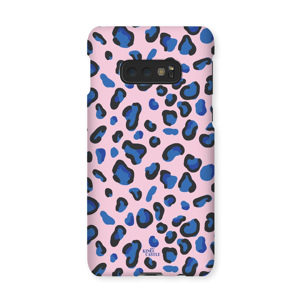 Pink & Blue Leopard Print Snap Phone Case