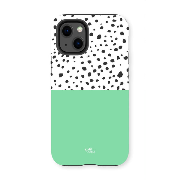 Mint & Graphite Animal Spots Tough Phone Case
