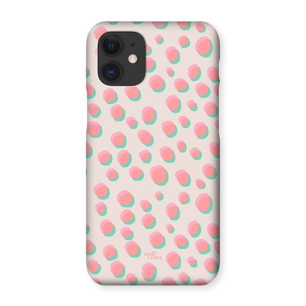 Coral & Mint Pastel Dots Snap Phone Case