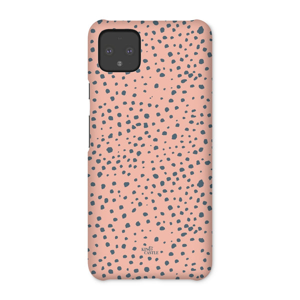 Pink & Grey Animal Spots Snap Phone Case