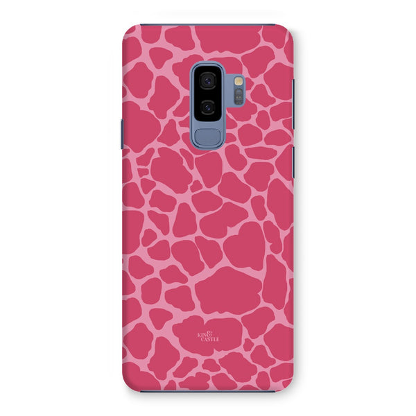 Raspberry Pink Giraffe Print Snap Phone Case