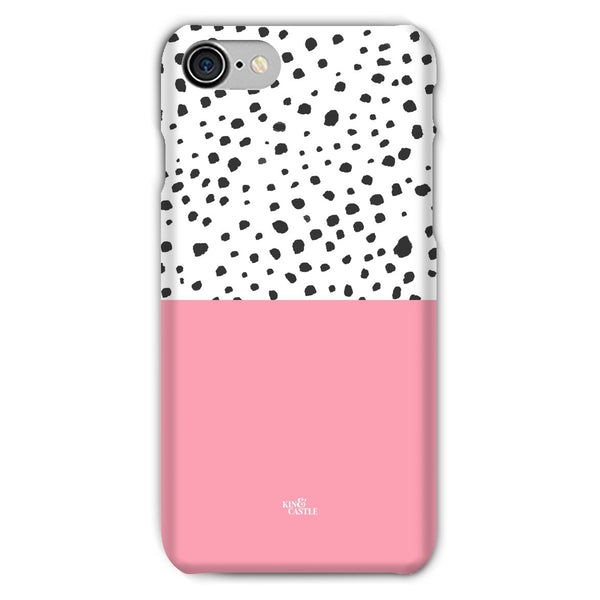 Pink & Graphite Animal Spots Snap Phone Case