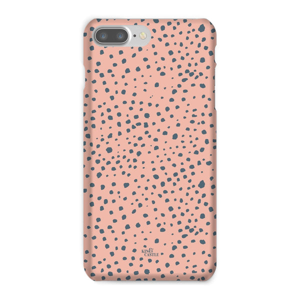 Pink & Grey Animal Spots Snap Phone Case