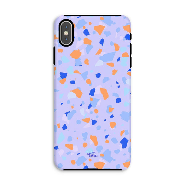 Blue & Orange Terrazzo Tough Phone Case