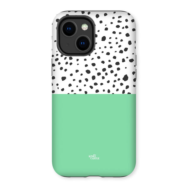 Mint & Graphite Animal Spots Tough Phone Case