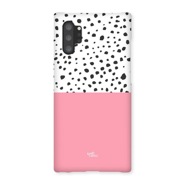 Pink & Graphite Animal Spots Snap Phone Case