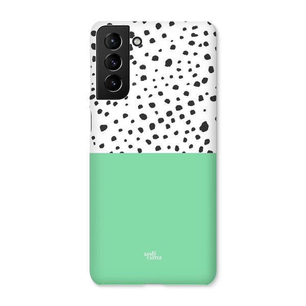 Mint & Graphite Animal Spots Snap Phone Case