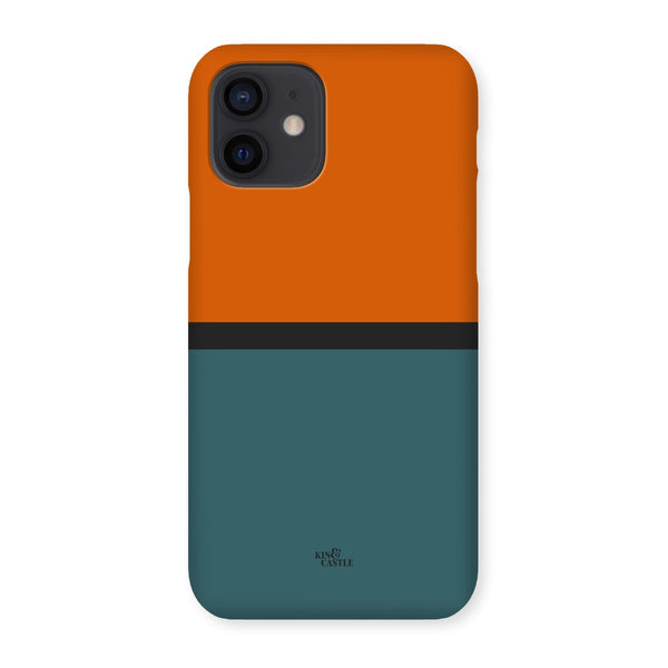 Rust & Teal Duo Snap Phone Case