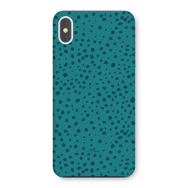 Teal Animal Spots Snap Phone Case