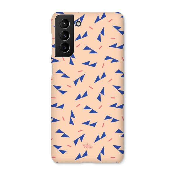 Blue Ditzy Triangles Snap Phone Case
