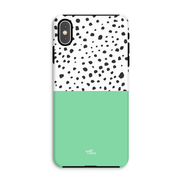 Mint & Graphite Animal Spots Tough Phone Case