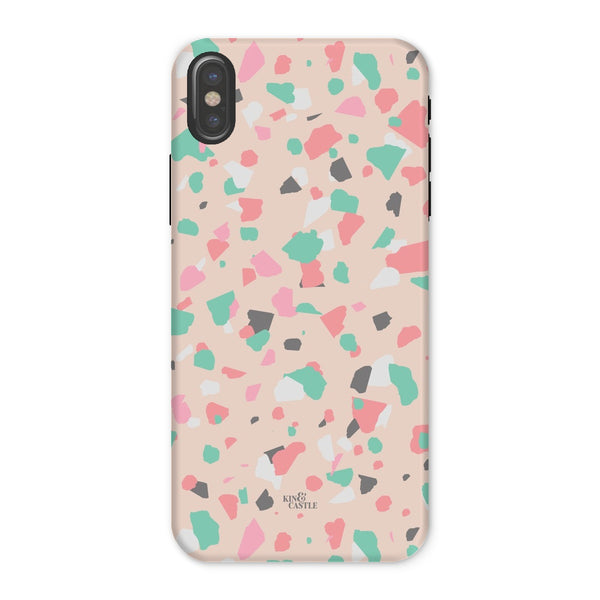 Coral, Pink & Mint Terrazzo Tough Phone Case