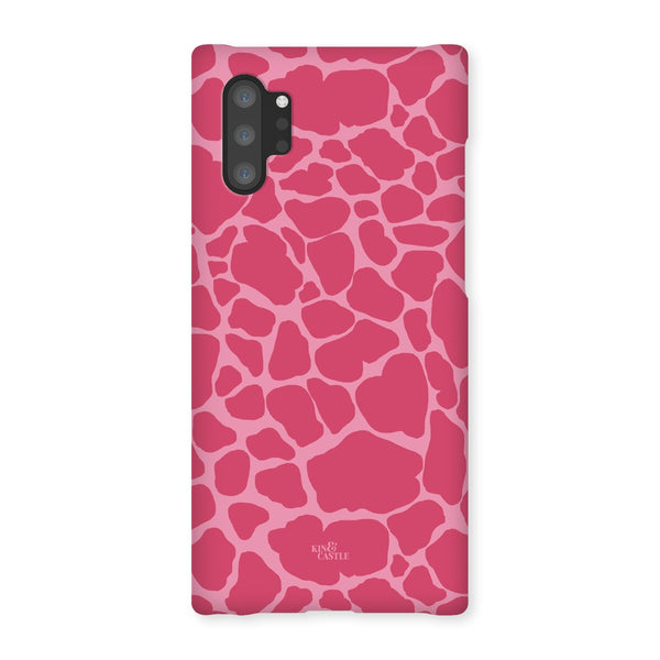 Raspberry Pink Giraffe Print Snap Phone Case