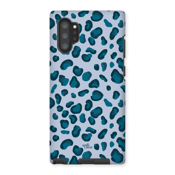 Cool Blues Leopard Print Tough Phone Case