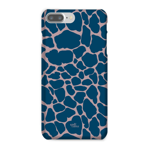 Pink & Blue Giraffe Print Snap Phone Case
