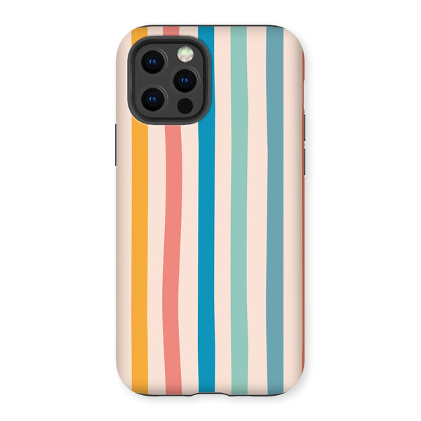 Earth Tones Stripe Tough Phone Case