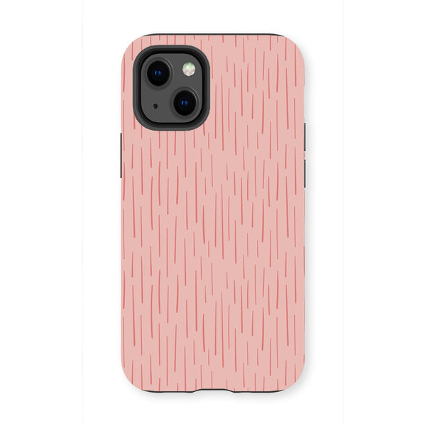 Rose Pink Dash Tough Phone Case