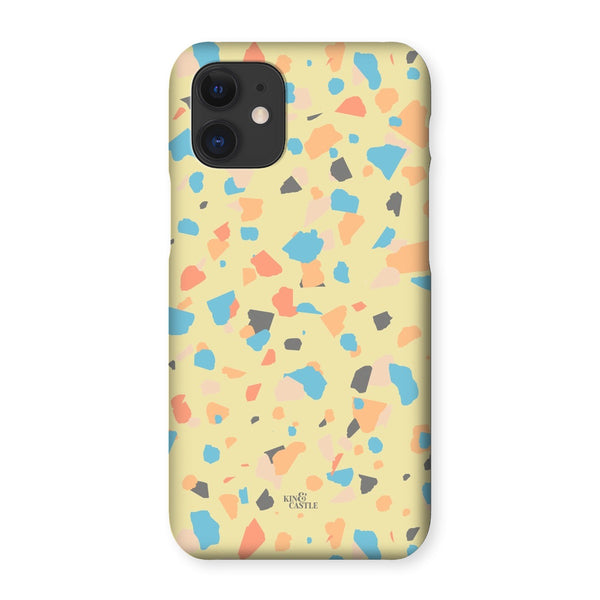 Yellow, Peach & Blue Terrazzo Snap Phone Case