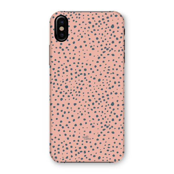 Pink & Grey Animal Spots Snap Phone Case