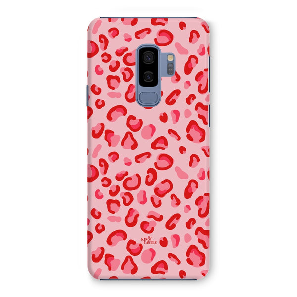 Red & Pink Leopard Print Snap Phone Case
